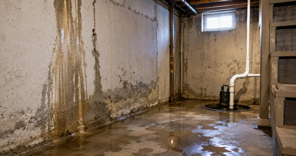 signs of a basement water leak