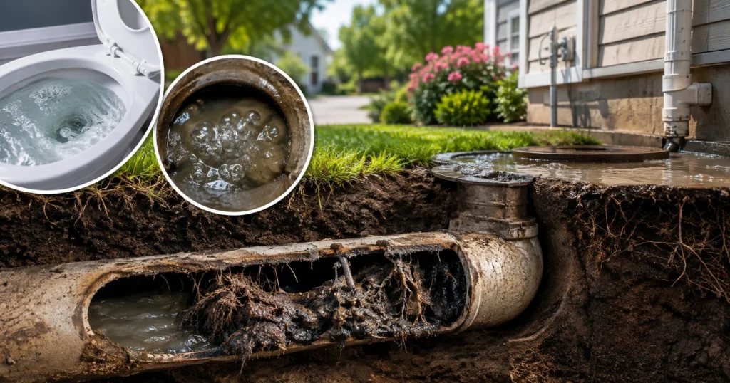 warning signs you have a main sewer line clog