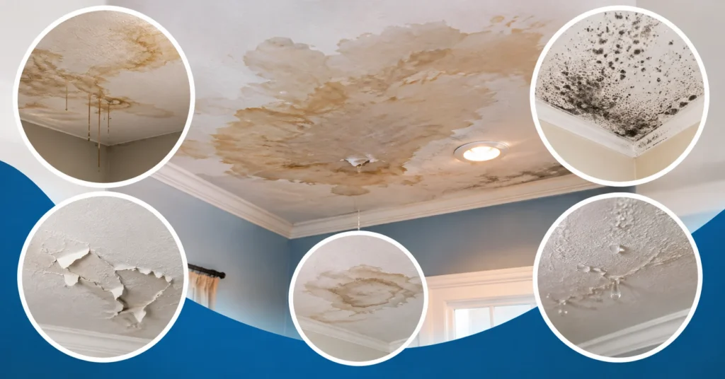 common signs of ceiling water damage