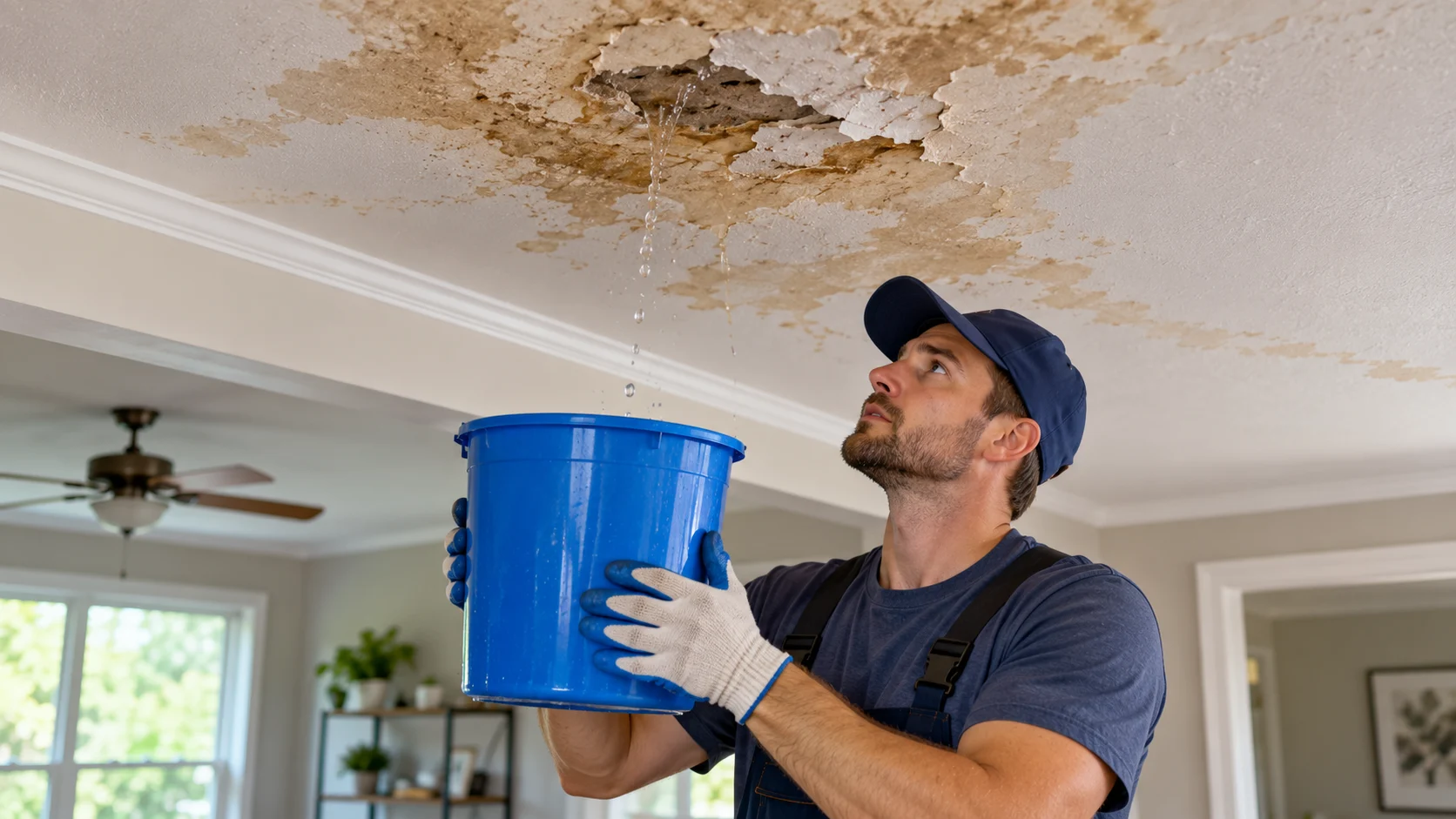 water damaged ceiling repair what to check before you patch
