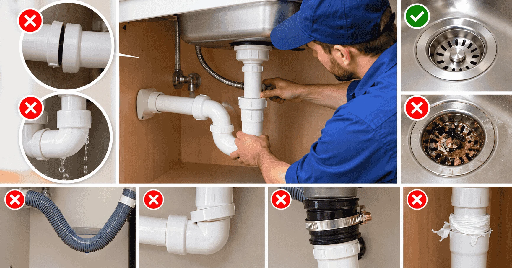 common installation mistakes that cause drain problems