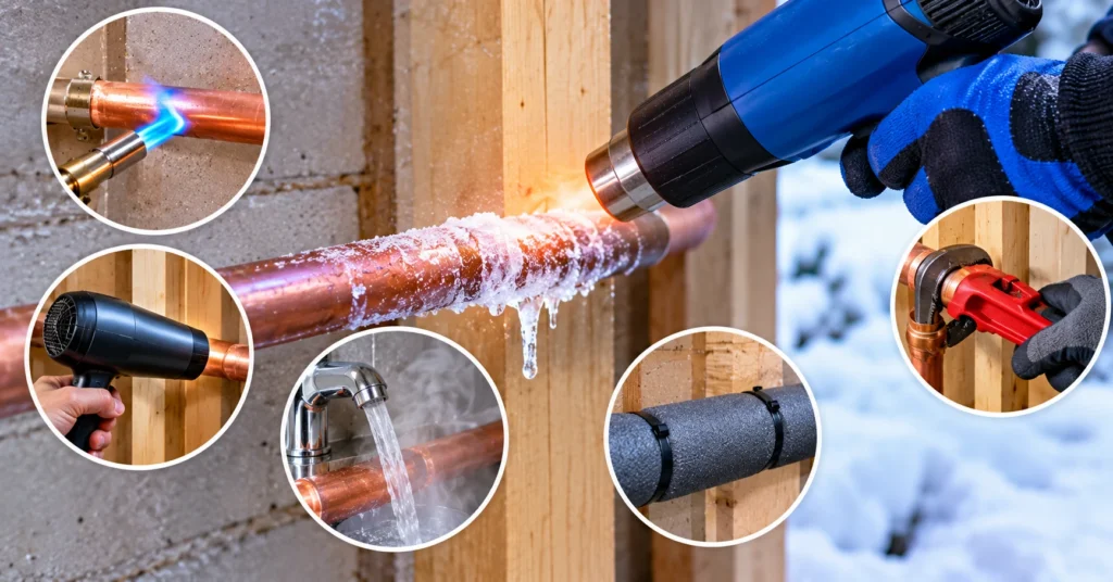 how to fix frozen pipes different methods to fix