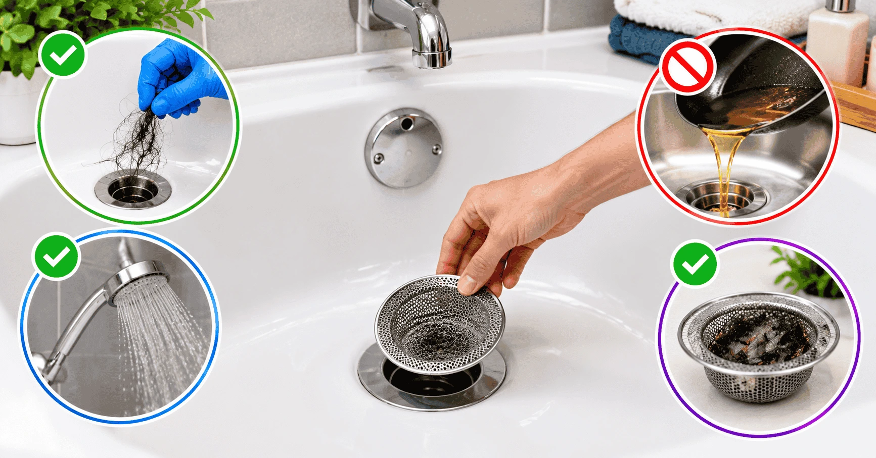 how to prevent a clogged bathtub drain